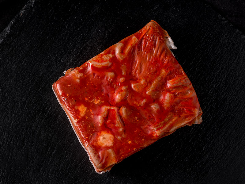 Callos cocinados picantes casquería