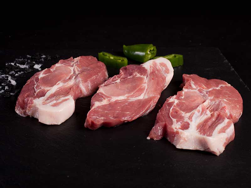 Chuletas de Aguja de Cerdo