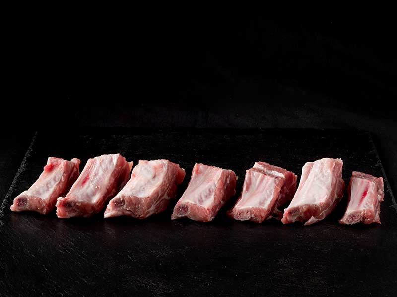 Costilla de cerdo fresca troceada
