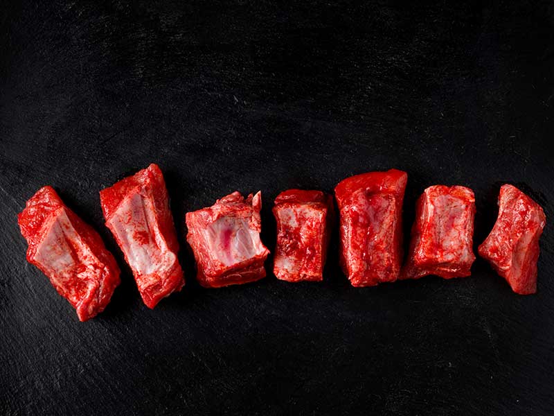 Costilla de cerdo troceada