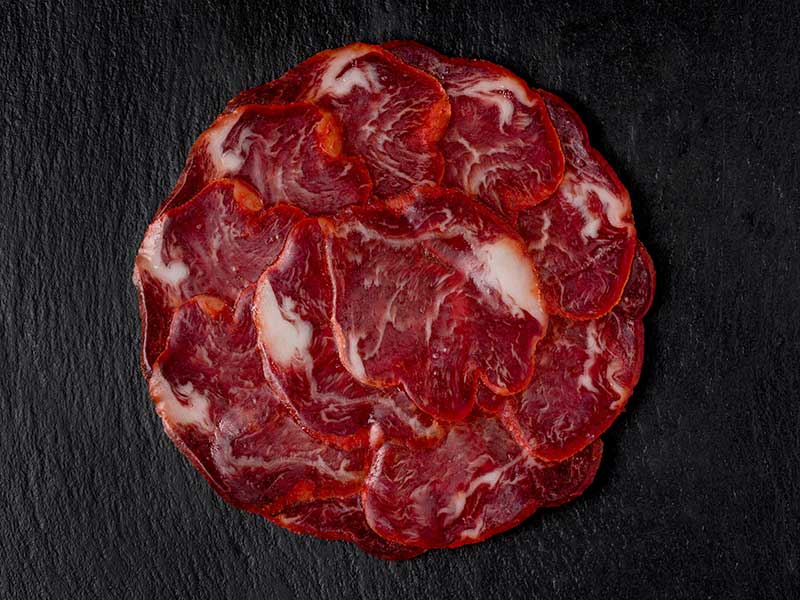 Lomo de cebo ibérico cortado