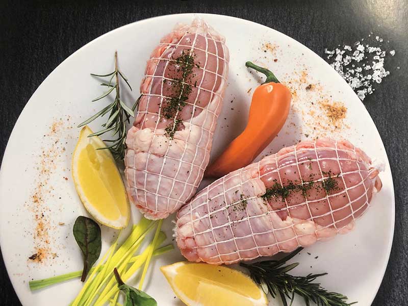 Muslos de pollo rellenos